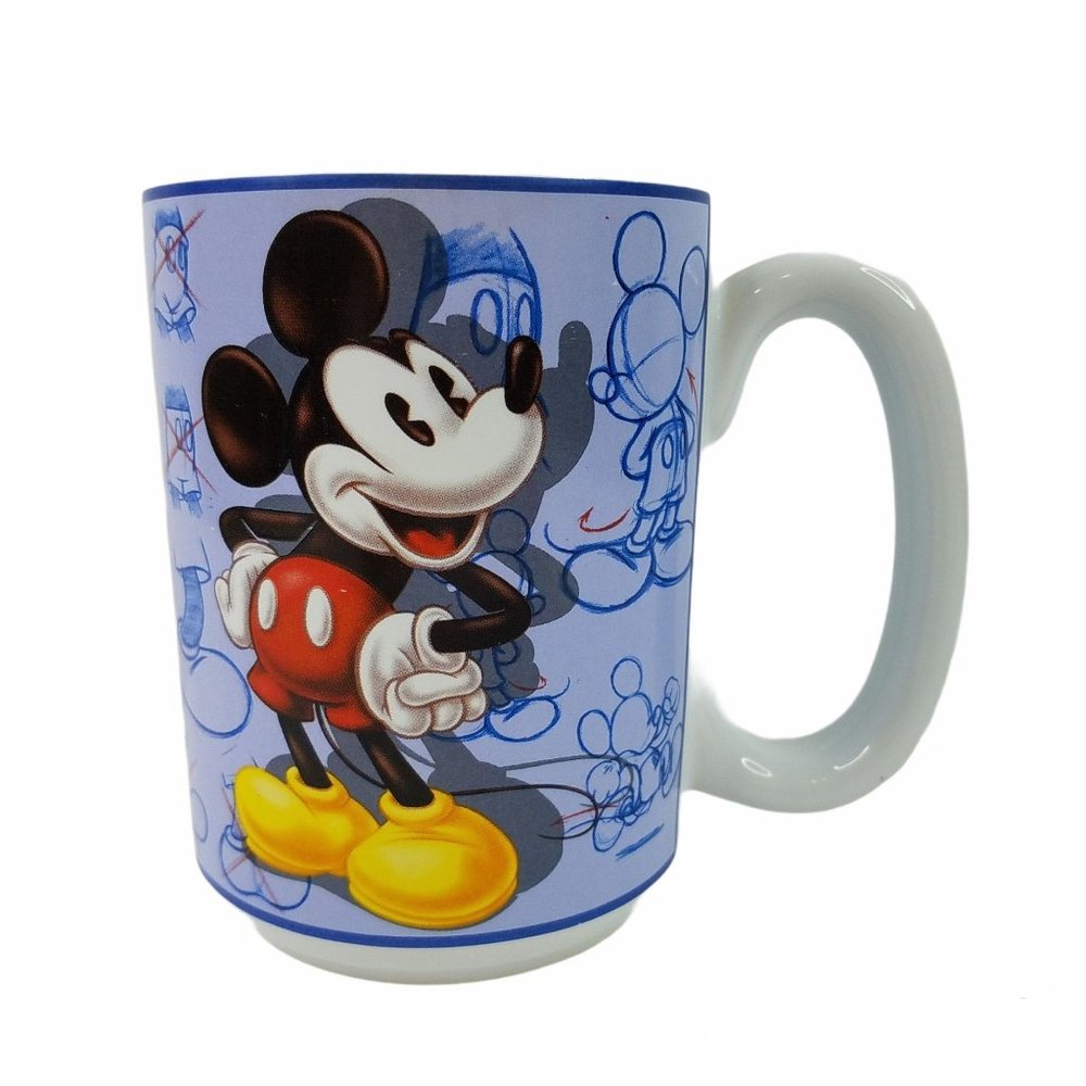 Disney Store Mickey Mouse Mug Animator Cartoon Artist 14 oz Coffee Cup